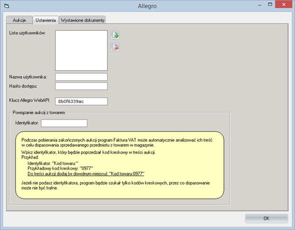 Inne - Sklepy - Allegro - Program faktura