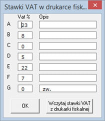 Podstawowe - Konfiguracja programu - Program do generowania faktur