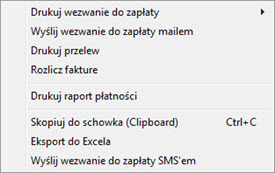 Płatności - Terminy płatności - Program do faktur offline