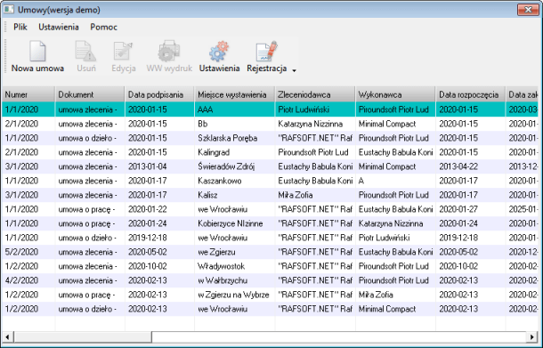 Program do umów