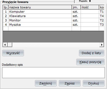 Magazyn - Druki - Druk WZ - Faktury vat