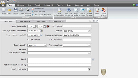 Advance and final invoice creation - VAT invoices software