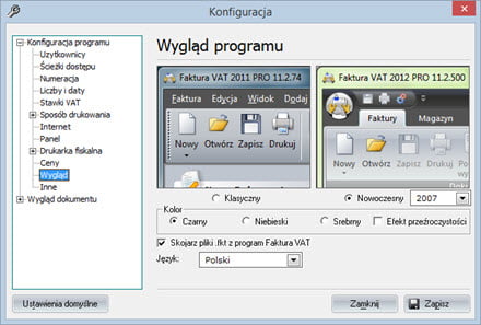 Podstawowe - Konfiguracja programu - Dobry program do wystawiania faktur