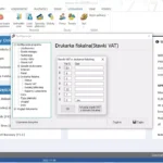 Ustawienia - Konfiguracja drukarka fiskalna (stawki VAT)